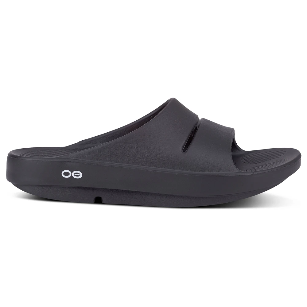 OOFOS OOahh Black Slide (Unisex) 2 OOFOS OOahh Black Slide (Unisex)