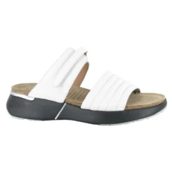 Naot Vesta Slide Sandal Soft White Leather (Women's)