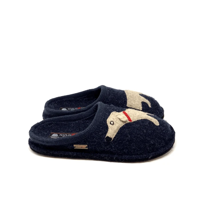 Haflinger Doggy Captains Slipper Blue (Women's) - Image 2