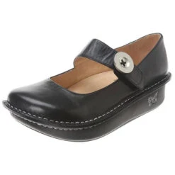 Alegria Paloma Mary Jane In Black Nappa (Women's)