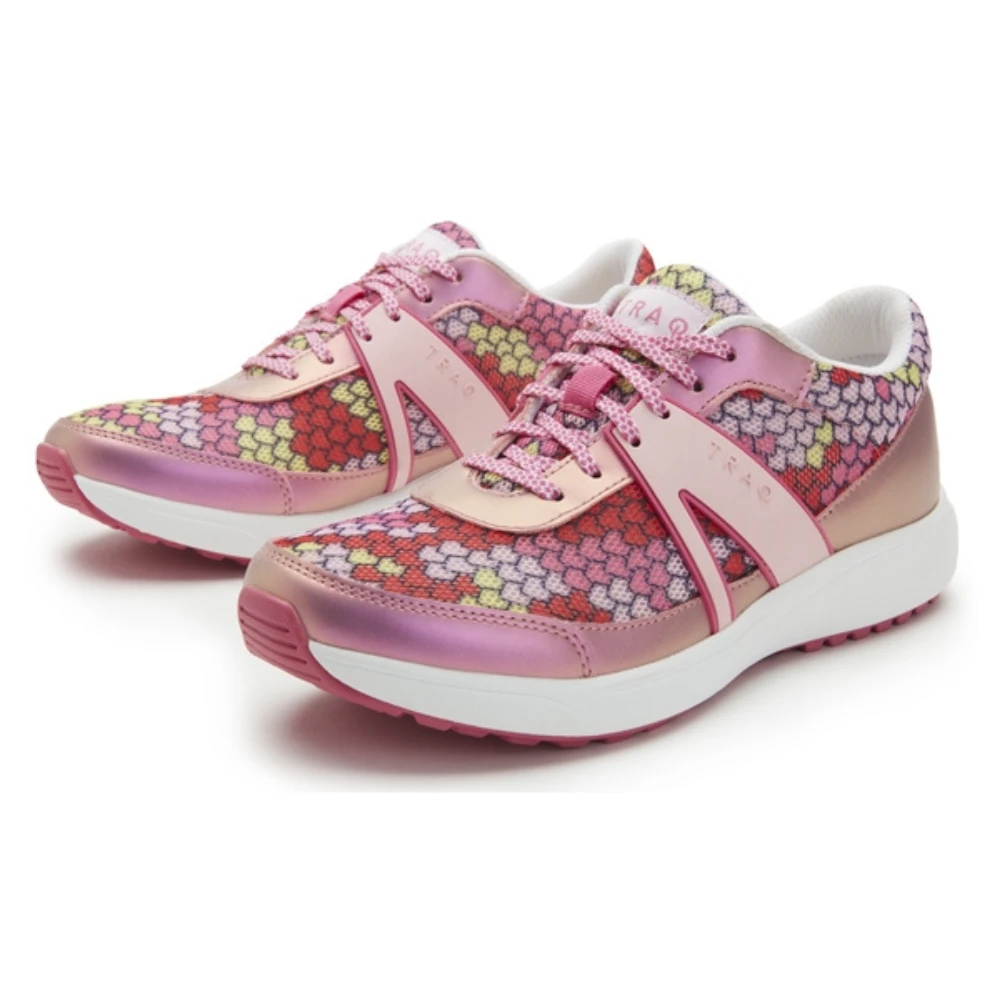 TRAQ® By Alegria Qarma 2 Honeycomb Pink Sneaker (Women's) - Image 5