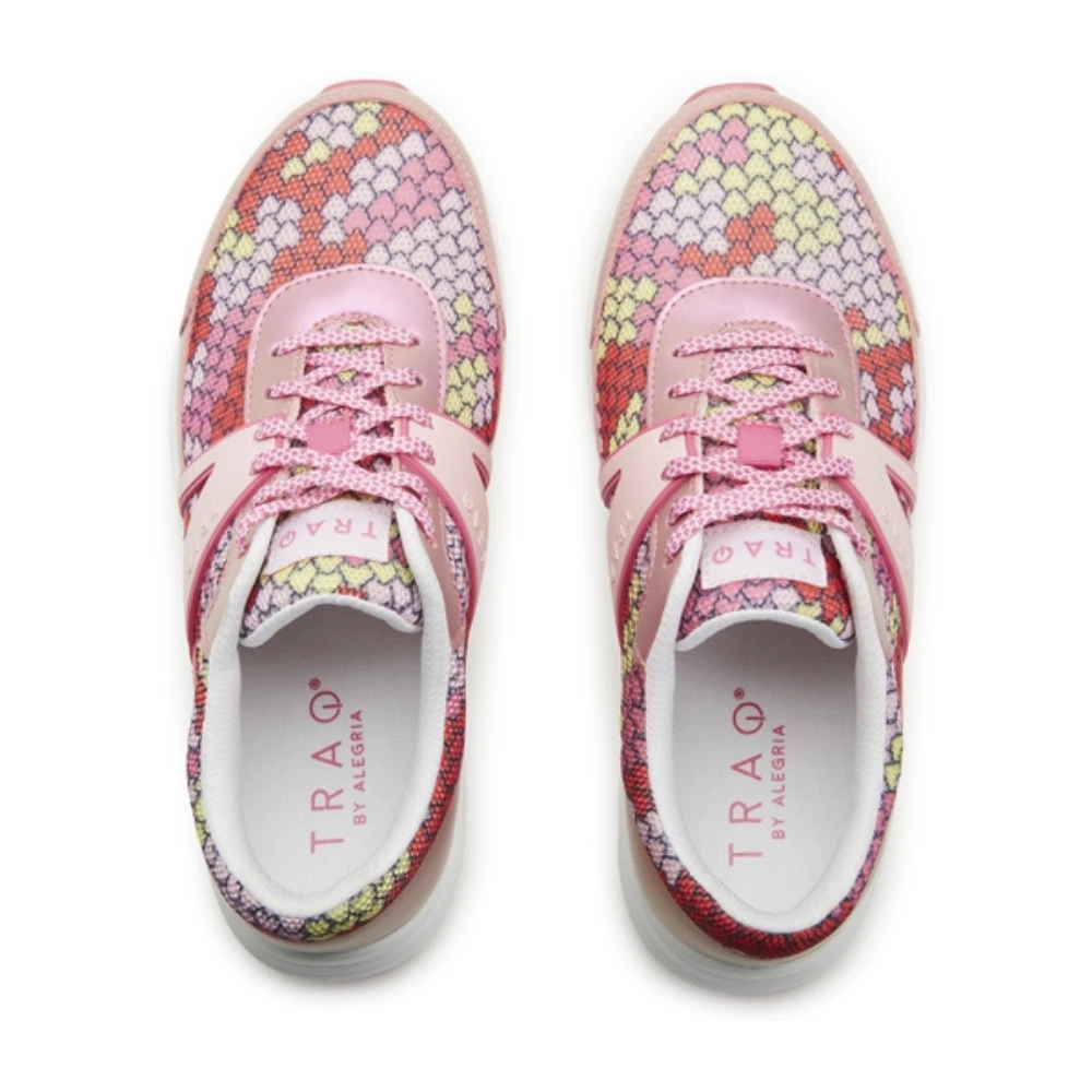 TRAQ® By Alegria Qarma 2 Honeycomb Pink Sneaker (Women's) - Image 2