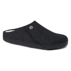 Birkenstock Zermatt Wool Slipper Black (Unisex)