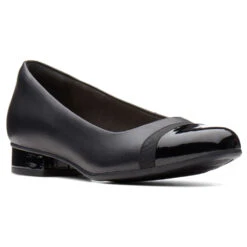 Clarks Juliet Monte Slip-On Black Leather (Women's)