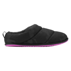 Sorel Bodega Run Slipper Black/Bright Lavender (Women's)