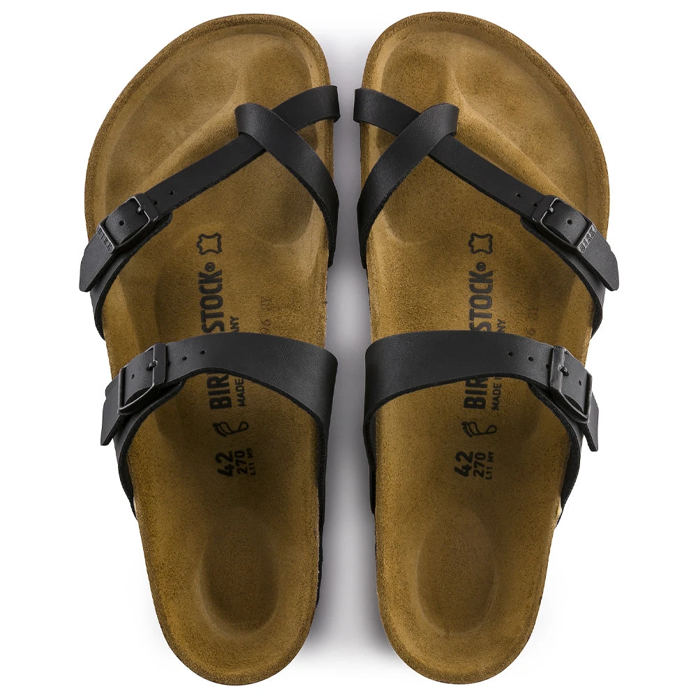 Birkenstock Mayari Soft Footbed Sandal Black Birko-Flor - Image 3
