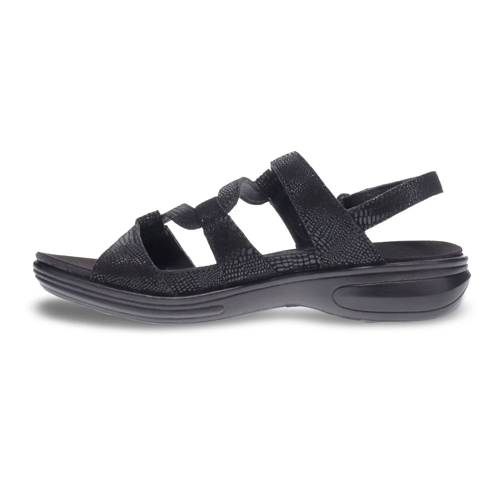 Revere Miami Sandal Black Lizard (Women's) 5 Revere Miami Sandal Black Lizard (Women's) - Image 3