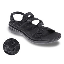 Revere Miami Sandal Black Lizard (Women's) 15 Revere Miami Sandal Black Lizard (Women's) -ECCO Sales BlkLiz 7