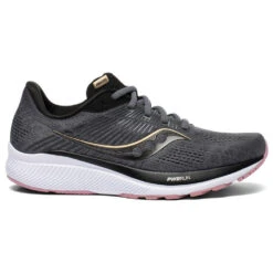 Saucony Guide 14 Athletic Shoe Charcoal/Rose (Women's)