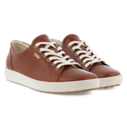 Ecco Soft 7 Cognac Leather Sneaker (Women's) 18 Ecco Soft 7 Cognac Leather Sneaker (Women's) -ECCO Sales EccoCogna 7