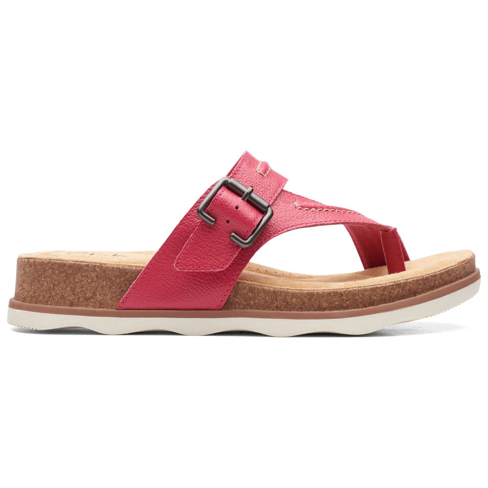 Clarks Brynn Madi Sandal Fuchsia Leather (Women's) - Image 2