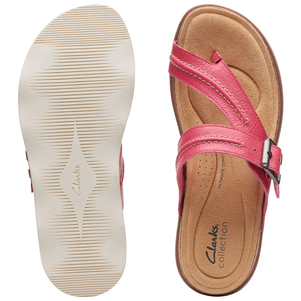 Clarks Brynn Madi Sandal Fuchsia Leather (Women's) - Image 7