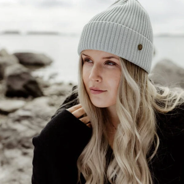 Superyellow Hannah Vanilla Merino Wool Beanie (Unisex) - Image 2