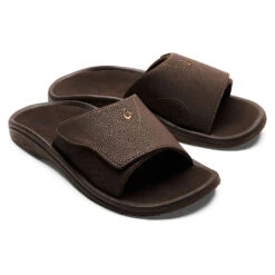OluKai Nalu Slide Sandal Dark Java (Men's) 9 OluKai Nalu Slide Sandal Dark Java (Men's) -ECCO Sales Java 4