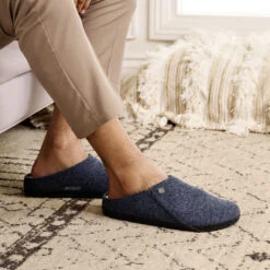 Birkenstock Zermatt Wool Slipper Dark Blue (Unisex) 9 Birkenstock Zermatt Wool Slipper Dark Blue (Unisex) -ECCO Sales Nvy 4 f6d48bf2 aa5c 45f2 a914 105ff519d360