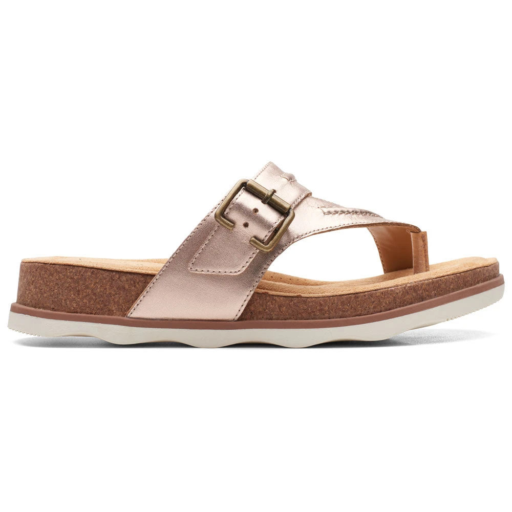 Clarks Brynn Madi Sandal Rose Gold Leather (Women's) - Image 2