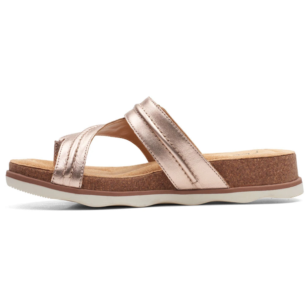 Clarks Brynn Madi Sandal Rose Gold Leather (Women's) - Image 5