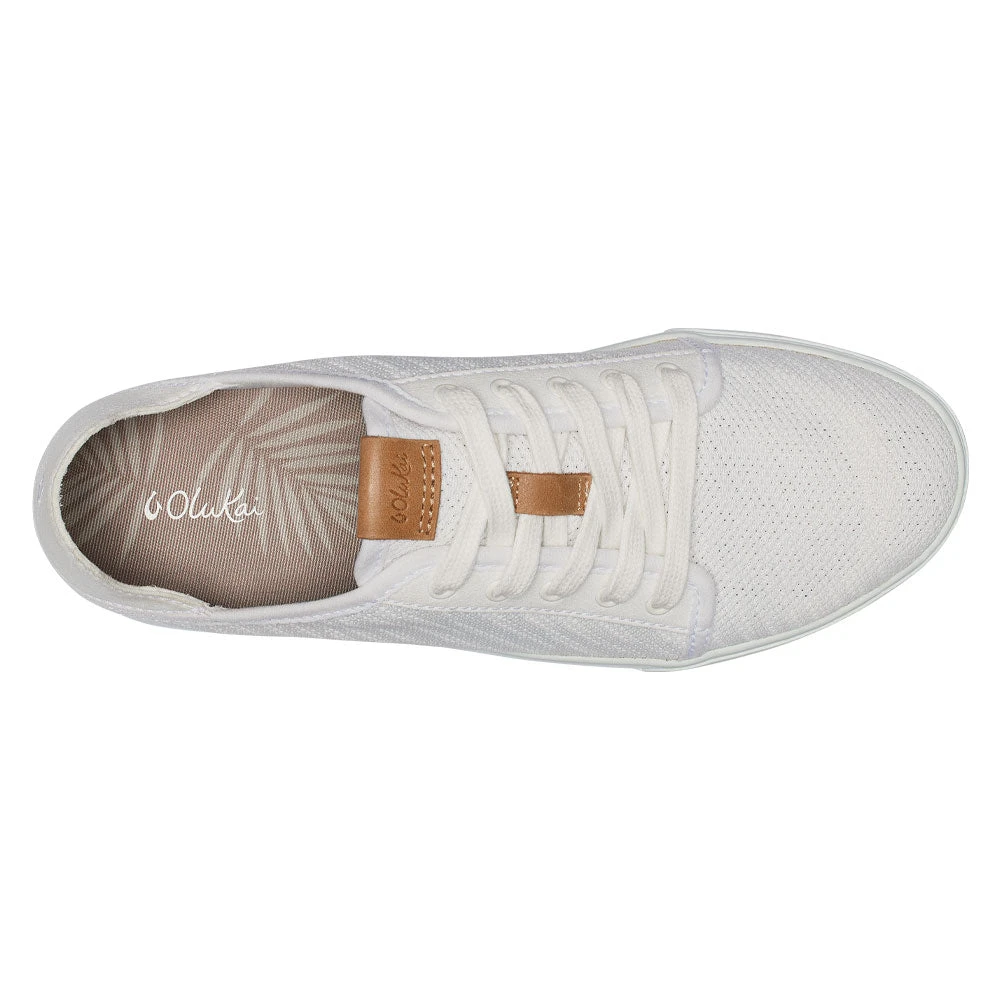 OluKai Pehuea Lī Mesh Lace-Up Sneaker White (Women's) 6 OluKai Pehuea Lī Mesh Lace-Up Sneaker White (Women's) - Image 4