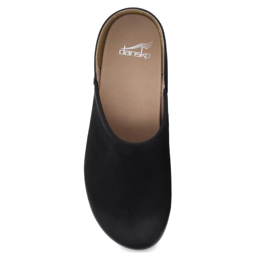 Dansko Brenna Black Burnished Suede Clog (Women's) - Image 3