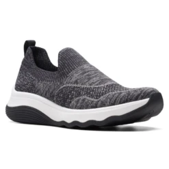 Clarks Circuit Path Black Knit Slip-On (Women's)