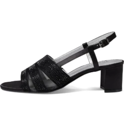 David Tate Sparkle Black Eve Dress Sandal (Women's)