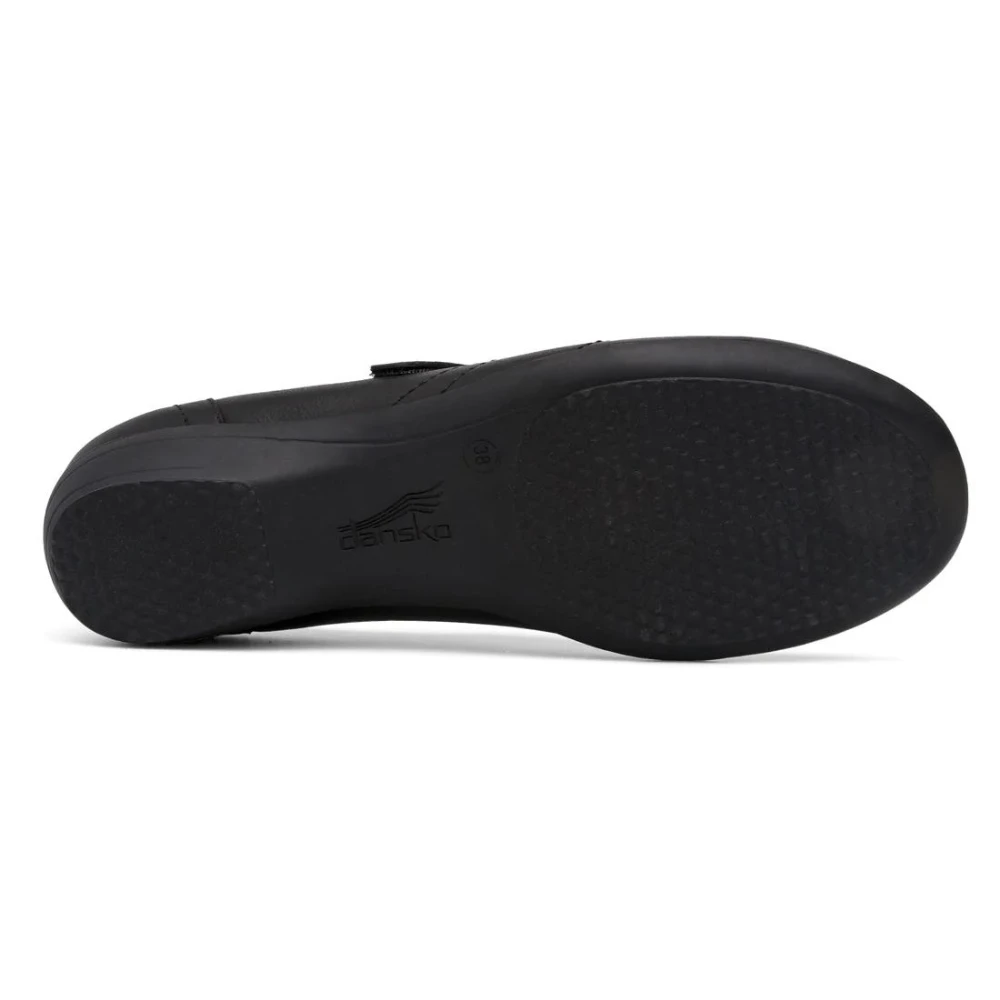 Dansko Franny Wide Black Milled Nappa Leather Slip-On (Women's) - Image 5