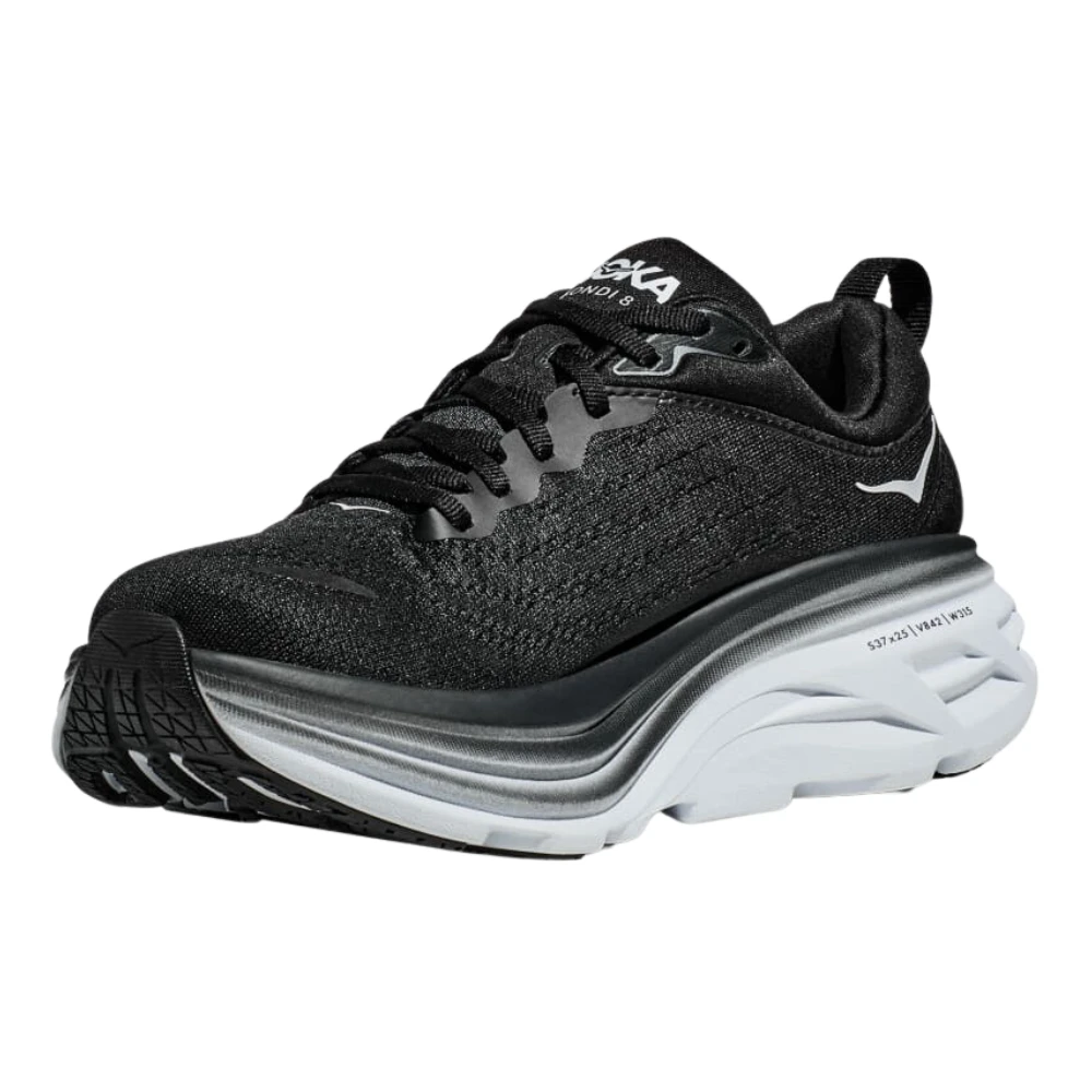 Hoka One One Hoka Bondi 8 Sneaker Black/White (Men's) - Image 4