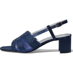 David Tate Sparkle Navy Eve Dress Sandal (Women's)