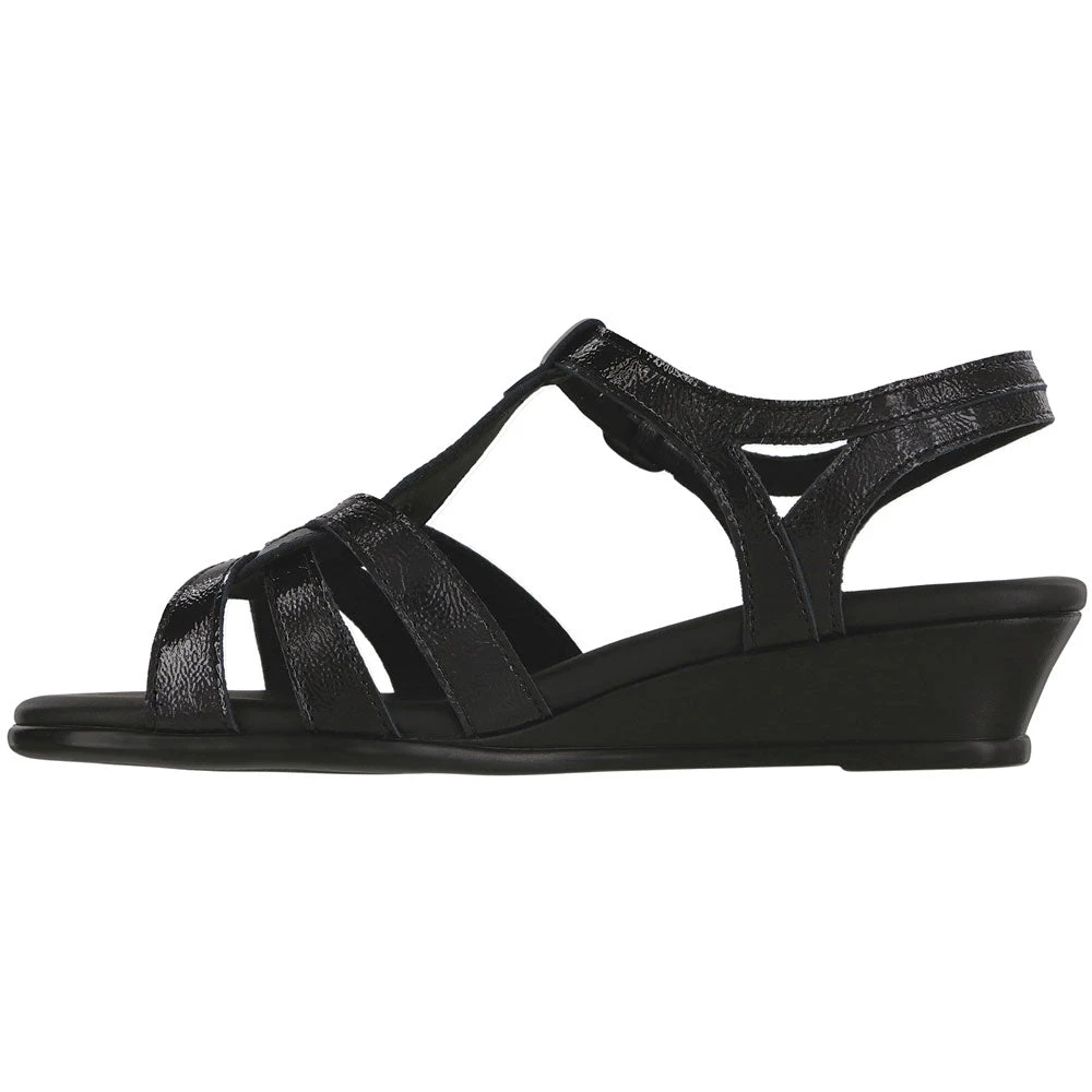 SAS Aurora Sandal Carbon Black Leather (Women's) - Image 2