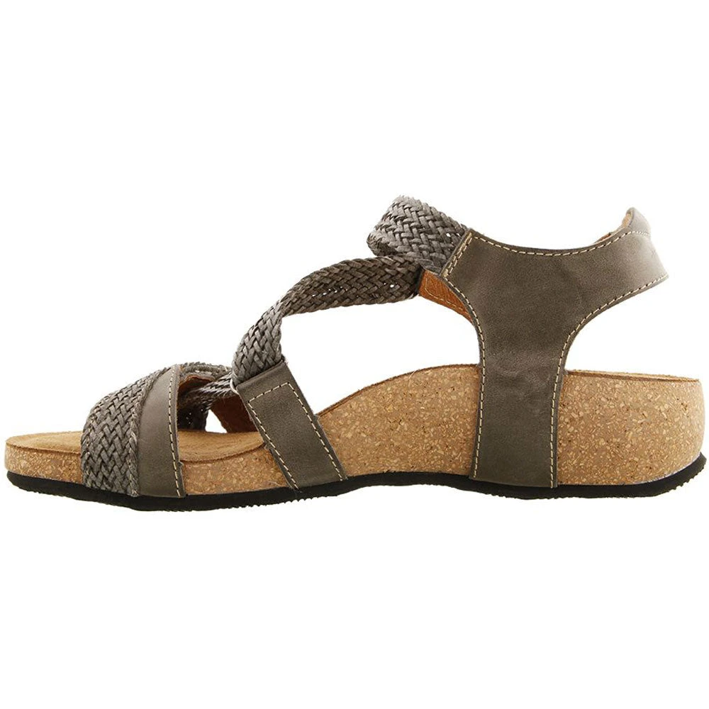 Taos Trulie Sandal Dark Grey Leather (Women's) - Image 2