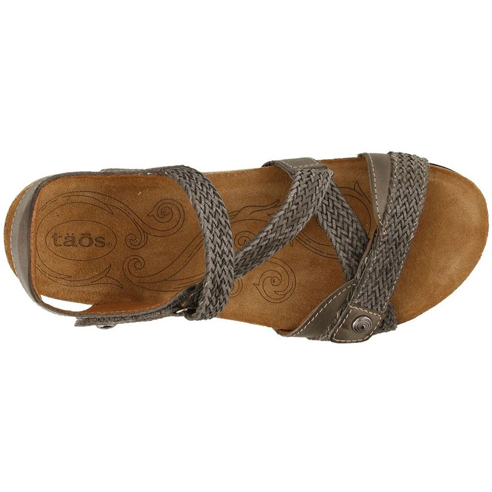 Taos Trulie Sandal Dark Grey Leather (Women's) - Image 4