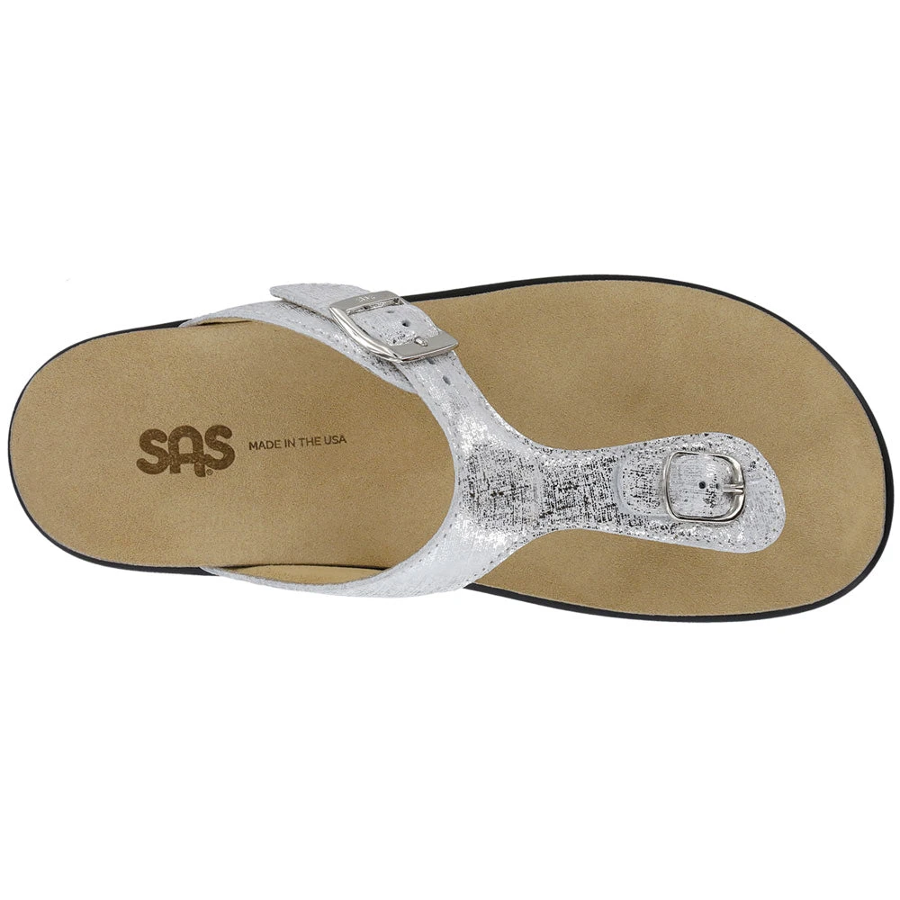 SAS Sanibel Sandal Shiny Silver (Women's) - Image 5