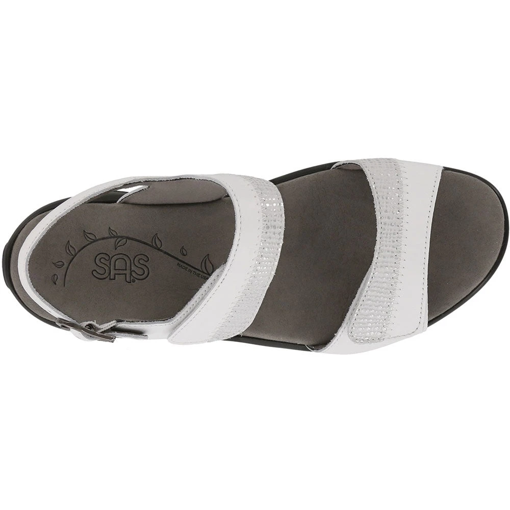 SAS Nudu Sandal White Leather (Women's) - Image 3